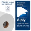Tork Tork OptiCore® Mid-size Toilet Paper Roll White T11, Premium, 2-ply, 36 x 800 sheets, 106390 106390